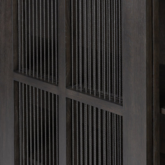 Tuscola Cabinet - Smoked Black Veneer