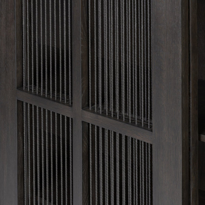 Tuscola Cabinet - Smoked Black Veneer