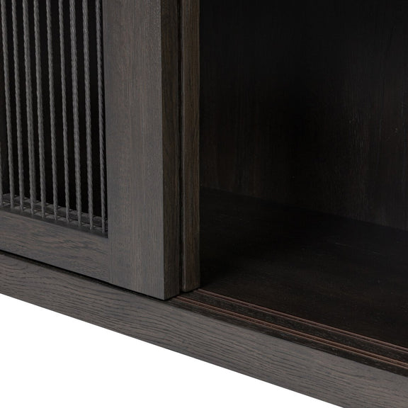 Tuscola Cabinet - Smoked Black Veneer