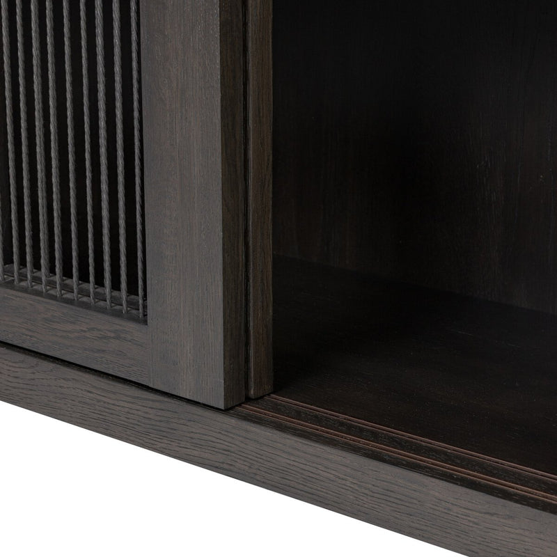 Tuscola Cabinet - Smoked Black Veneer