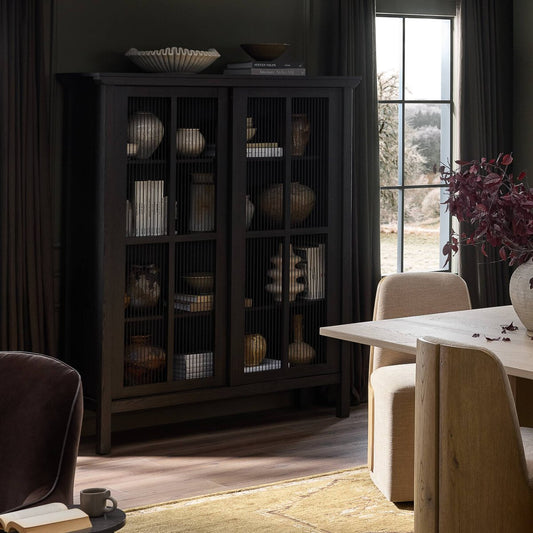 Tuscola Cabinet - Smoked Black Veneer