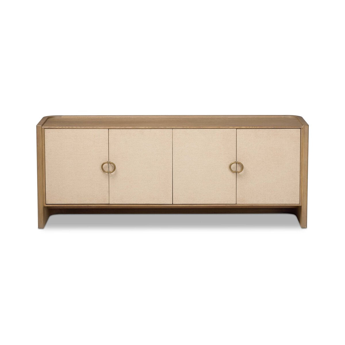 Kiran Media Console - Sandy Oak Veneer