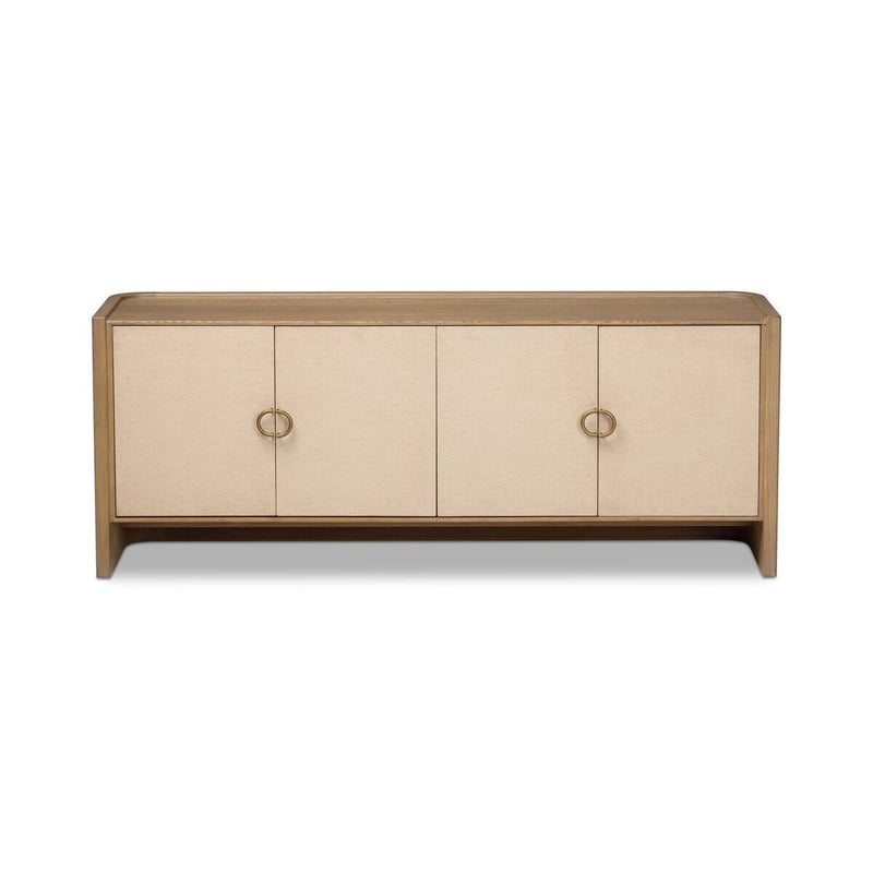 Kiran Media Console - Sandy Oak Veneer