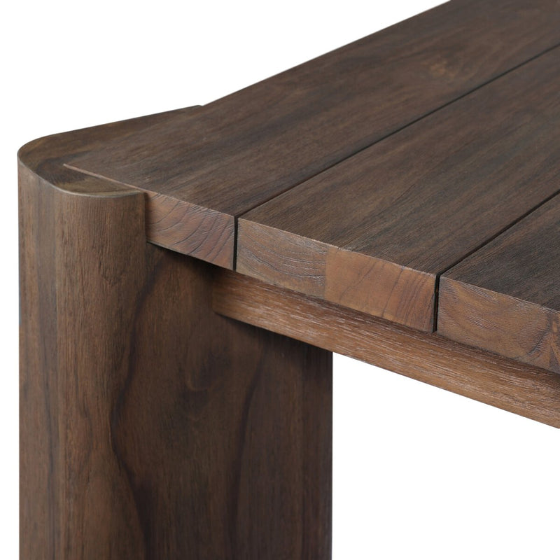 Soho Outdoor Dining Table - Stained Saddle Brown