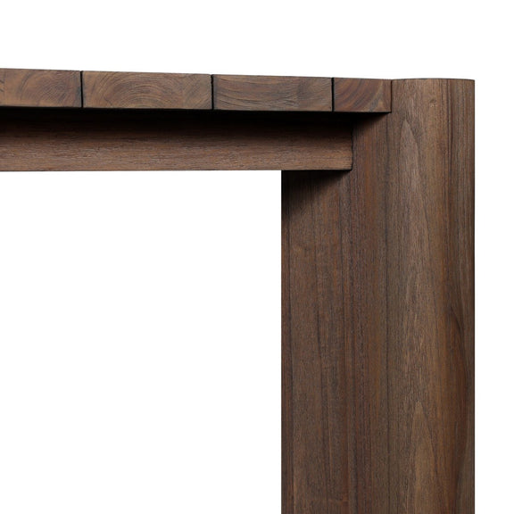 Soho Outdoor Dining Table - Stained Saddle Brown