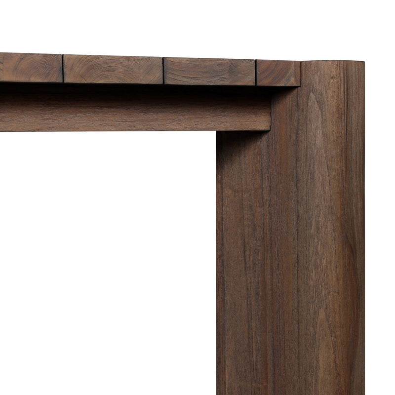 Soho Outdoor Dining Table - Stained Saddle Brown
