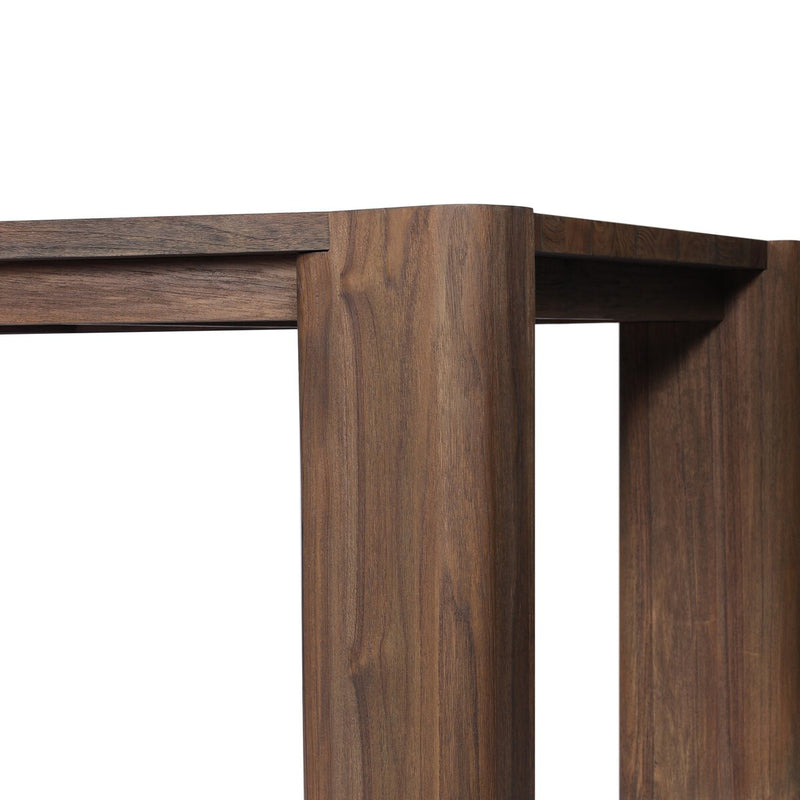 Soho Outdoor Dining Table - Stained Saddle Brown