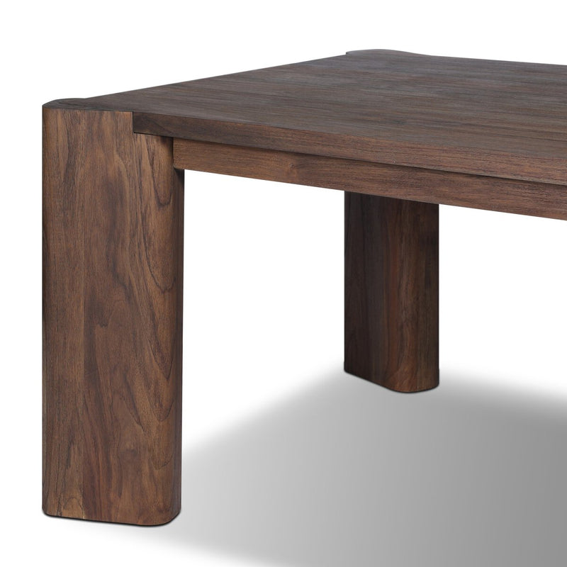 Soho Outdoor Dining Table - Stained Saddle Brown