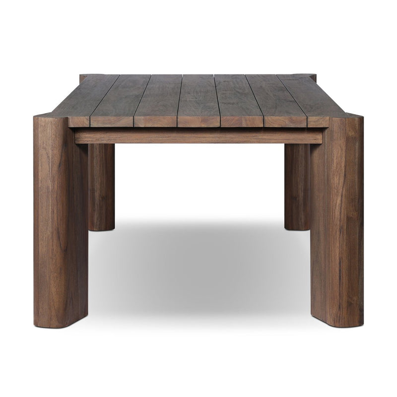 Soho Outdoor Dining Table - Stained Saddle Brown