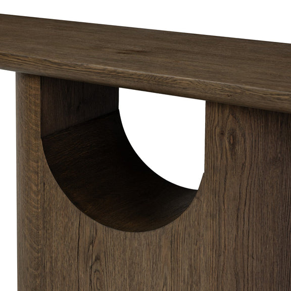 Bevie Console Table - Brown Oak