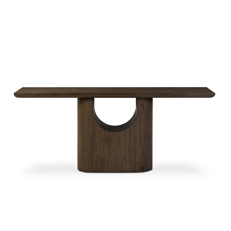 Bevie Console Table - Brown Oak