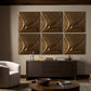Ozias Metal Wall Panel Set - Smooth Golden