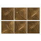 Ozias Metal Wall Panel Set - Smooth Golden