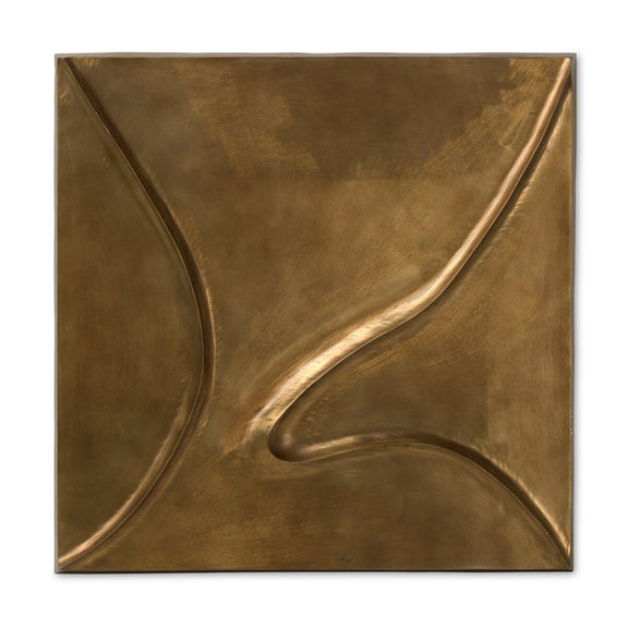 Ozias Metal Wall Panel - Smooth Golden