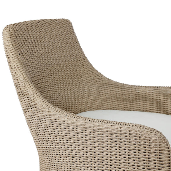 Blaire Outdoor Swivel Chair - Vintage White