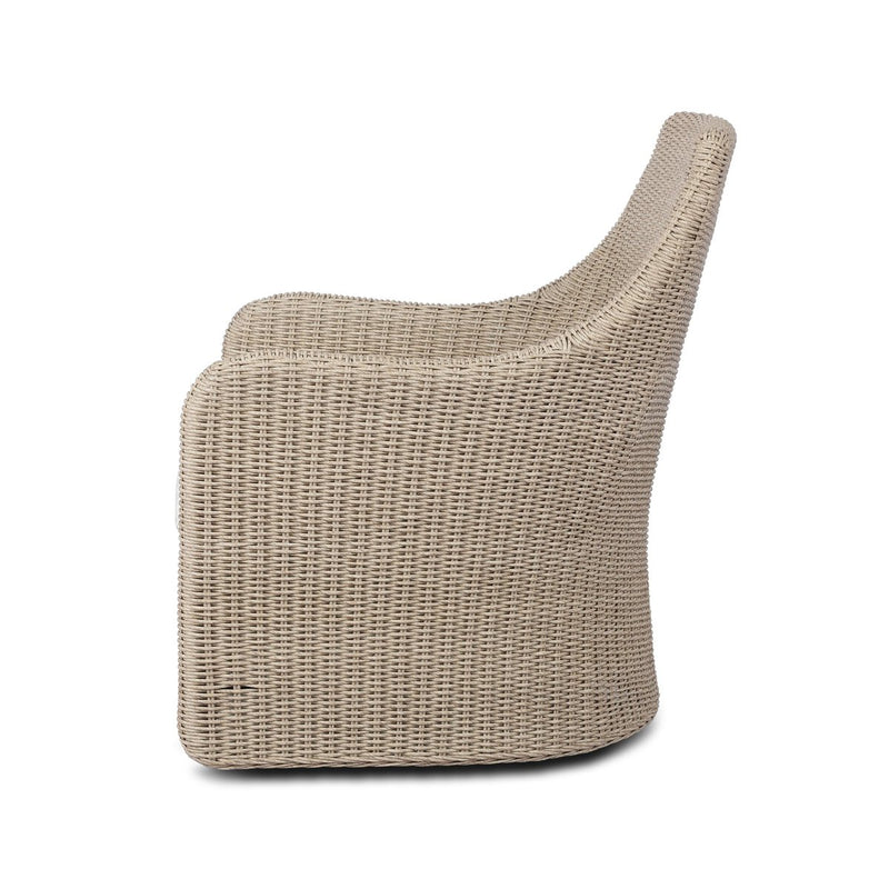 Blaire Outdoor Swivel Chair - Vintage White