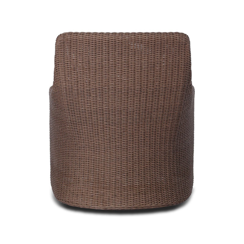 Blaire Outdoor Swivel Chair - Tanned Weave