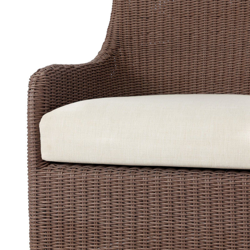 Blaire Outdoor Swivel Chair - Tanned Weave