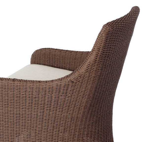 Blaire Outdoor Swivel Chair - Tanned Weave