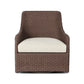 Blaire Outdoor Swivel Chair - Tanned Weave