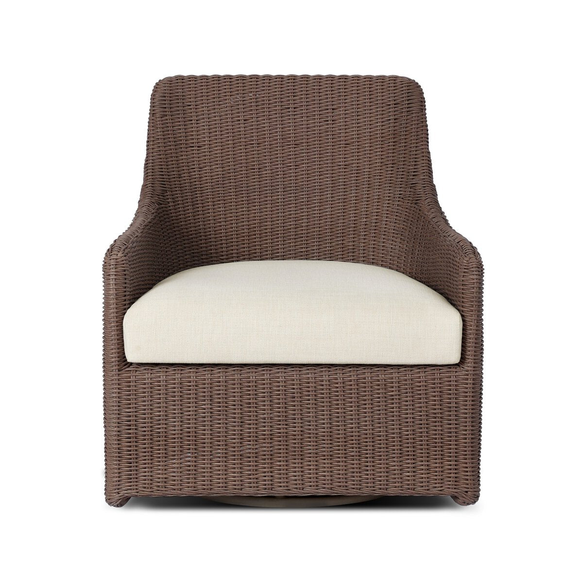 Blaire Outdoor Swivel Chair - Tanned Weave