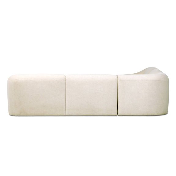 Nellie 3-Piece Sectional - Crypton Nomad Snow
