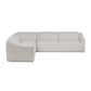 Nellie 3-Piece Sectional - Crypton Nomad Snow