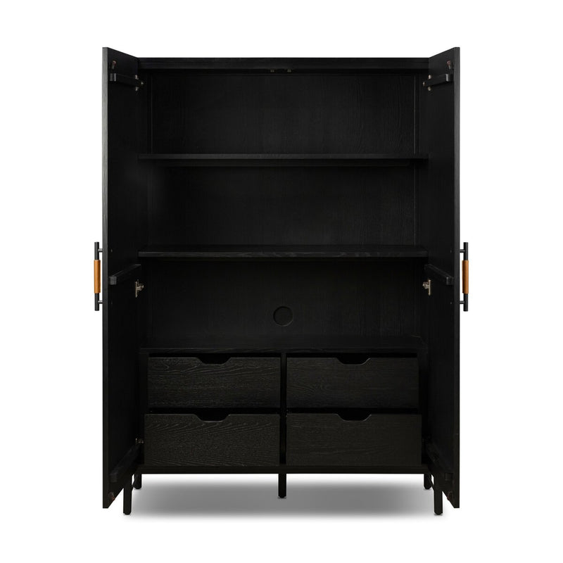 Rosedale Cabinet - Ebony Oak Veneer