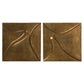 Ozias Metal Wall Panel Set - Smooth Golden