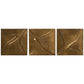 Ozias Metal Wall Panel Set - Smooth Golden