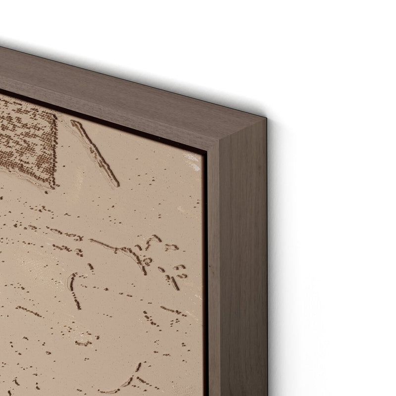 Neutral Study II by Matt Green - Rustic Walnut