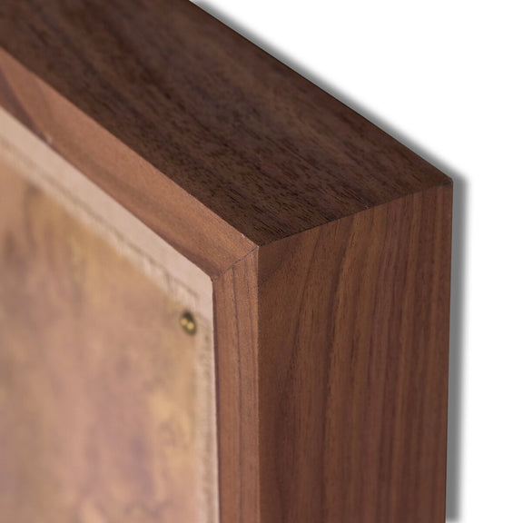 The Act Of Mirroring by Aileen Fitzgerald - Rustic Walnut