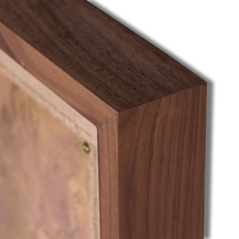 The Act Of Mirroring by Aileen Fitzgerald - Rustic Walnut