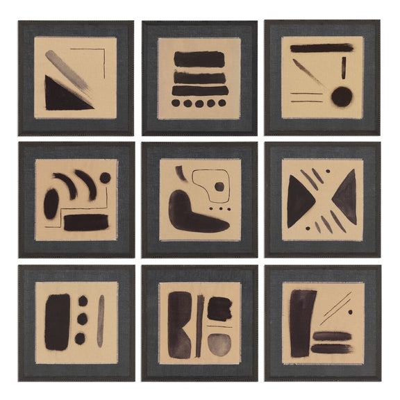 Numbered Studies Set by Jess Engle - Brimfield Black