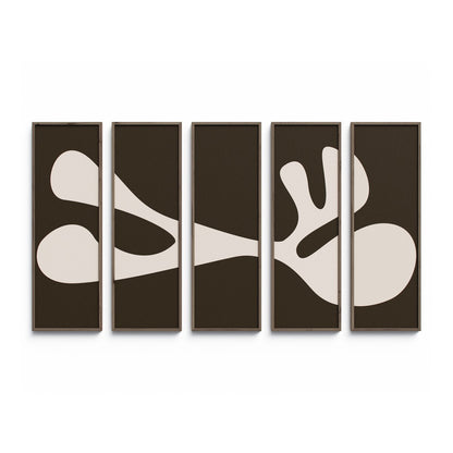 Organic Shape II Set by Four Hands Art Studio - Rustic Walnut