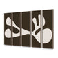 Organic Shape II Set by Four Hands Art Studio - Rustic Walnut