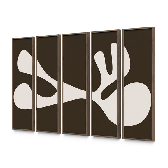 Organic Shape II Set by Four Hands Art Studio - Rustic Walnut