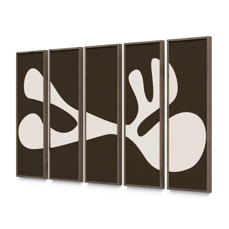 Organic Shape II Set by Four Hands Art Studio - Rustic Walnut