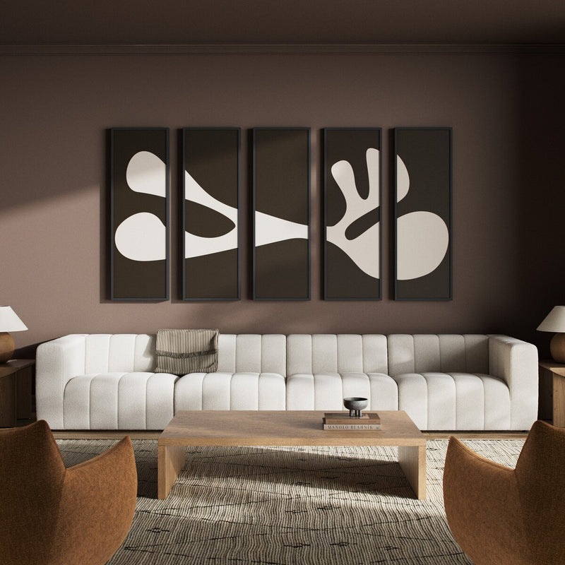 Organic Shape II Set by Four Hands Art Studio - Black Maple