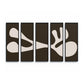 Organic Shape II Set by Four Hands Art Studio - Black Maple