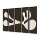Organic Shape II Set by Four Hands Art Studio - Black Maple