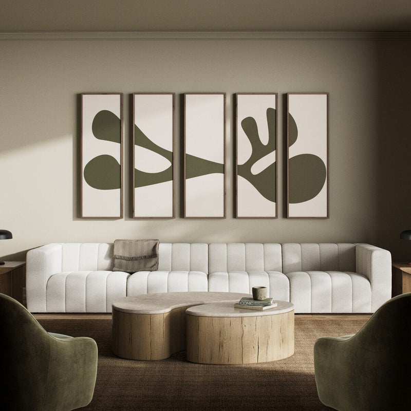 Organic Shape III Set by Four Hands Art Studio - Rustic Walnut