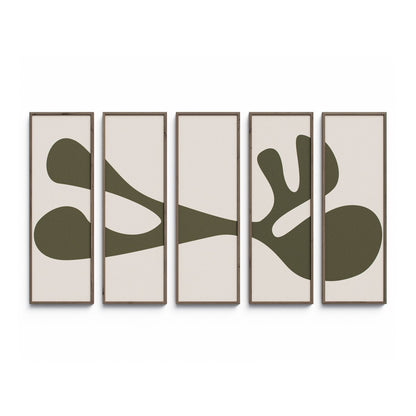 Organic Shape III Set by Four Hands Art Studio - Rustic Walnut