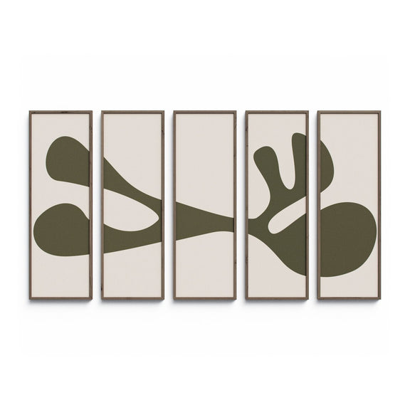 Organic Shape III Set by Four Hands Art Studio - Rustic Walnut