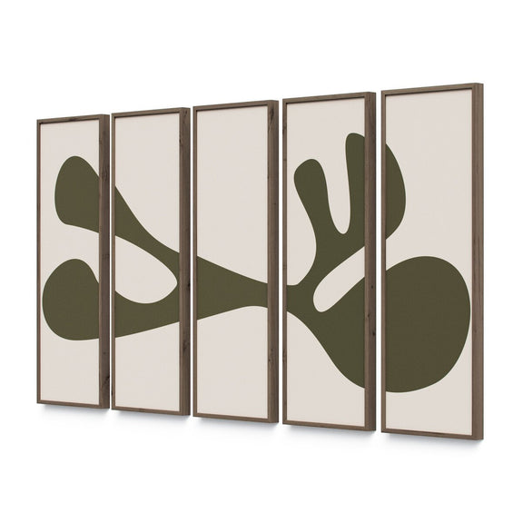 Organic Shape III Set by Four Hands Art Studio - Rustic Walnut