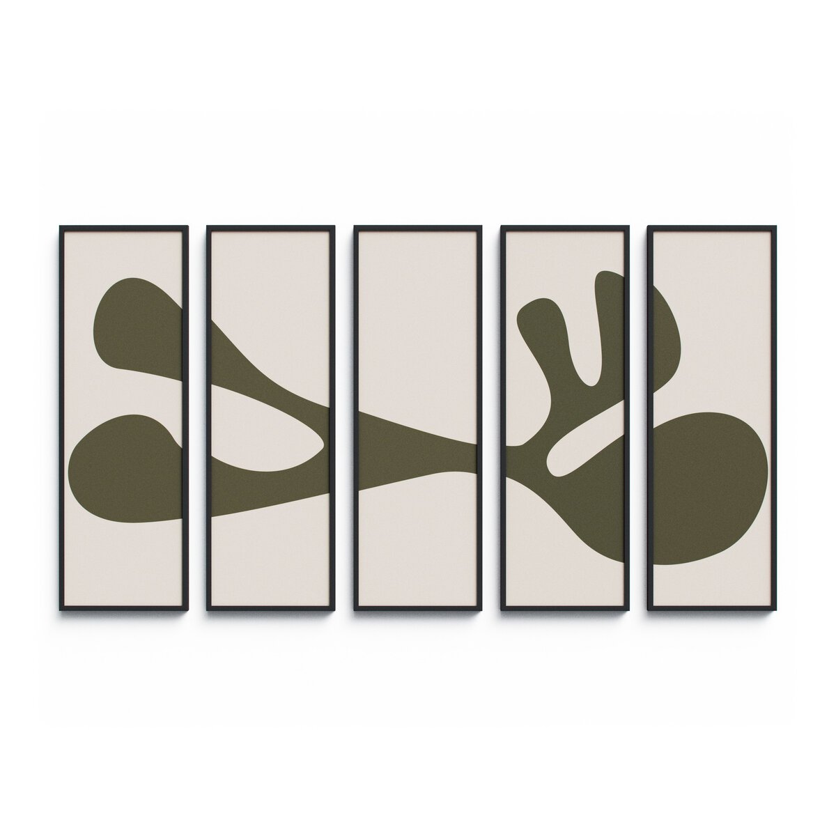 Organic Shape III Set by Four Hands Art Studio - Black Maple