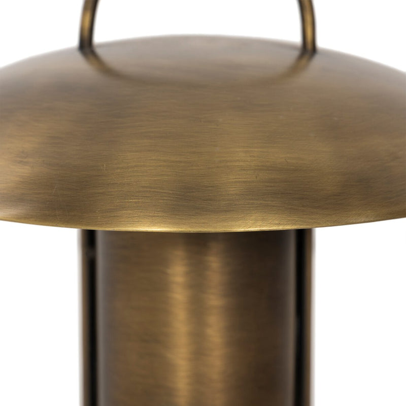 Kivo Cordless Table Lamp - Aged Antique Brass Iron