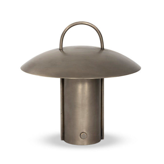 Kivo Cordless Table Lamp - Antique Nickel