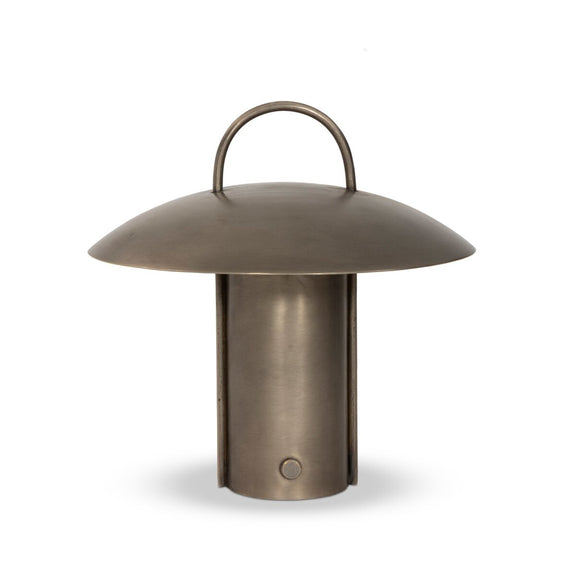 Kivo Cordless Table Lamp - Antique Nickel