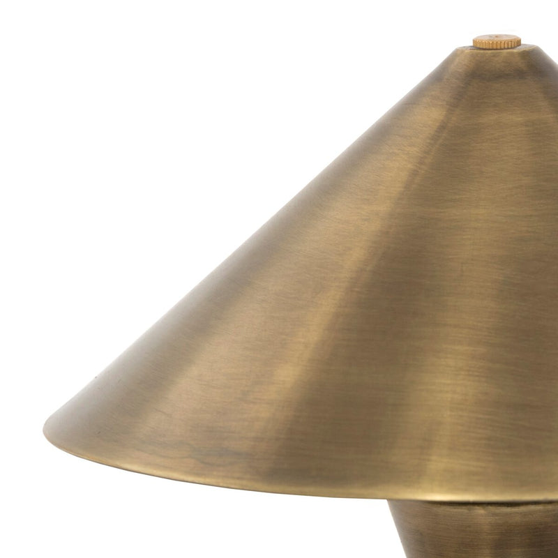 Nyra Cordless Table Lamp - Aged Antique Brass Iron